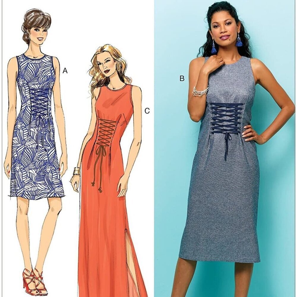 Butterick Sewing Pattern 6552 Misses Dress Lace Front Size‎ 14-22